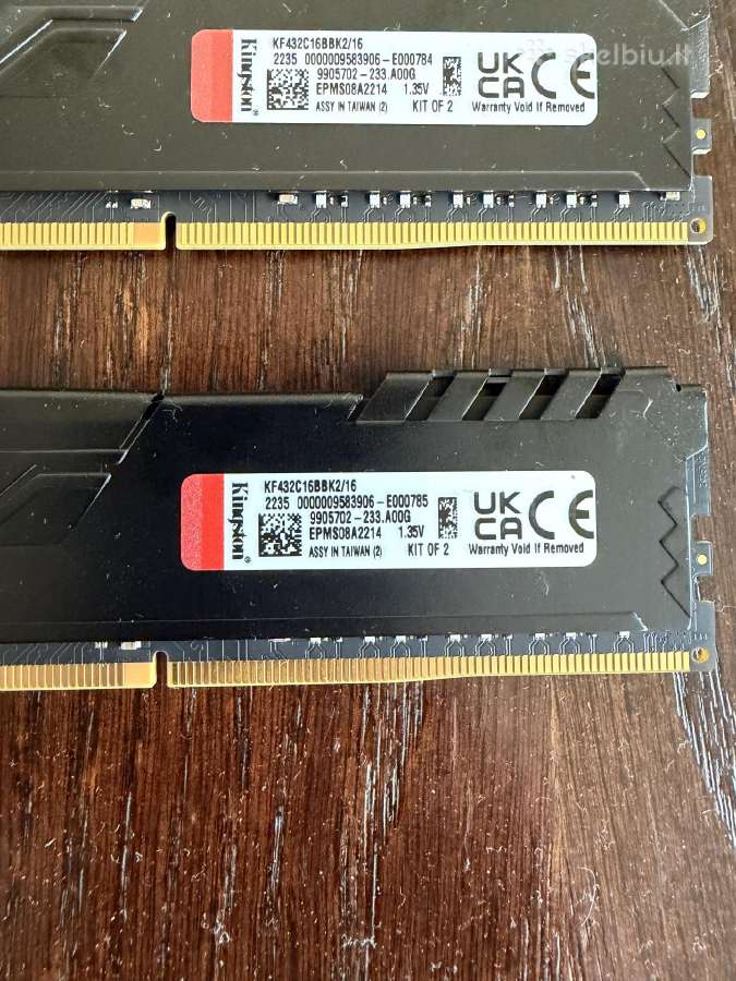 Kingston Fury Beast 2x8gb 3200mhz - nuotraukos Nr. 3