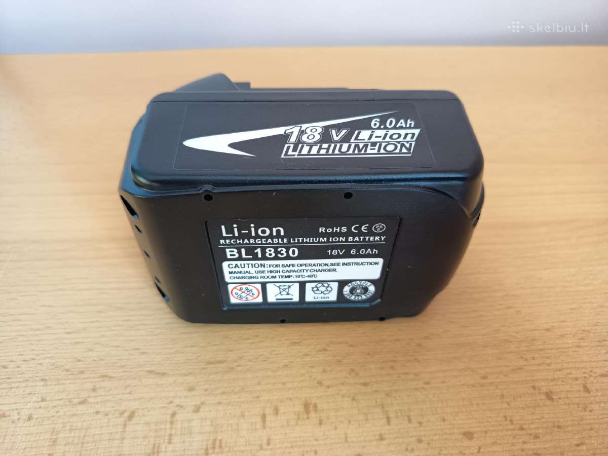 Galinga Tikru 4ah 18v Makita tipo baterija - nuotraukos Nr. 7