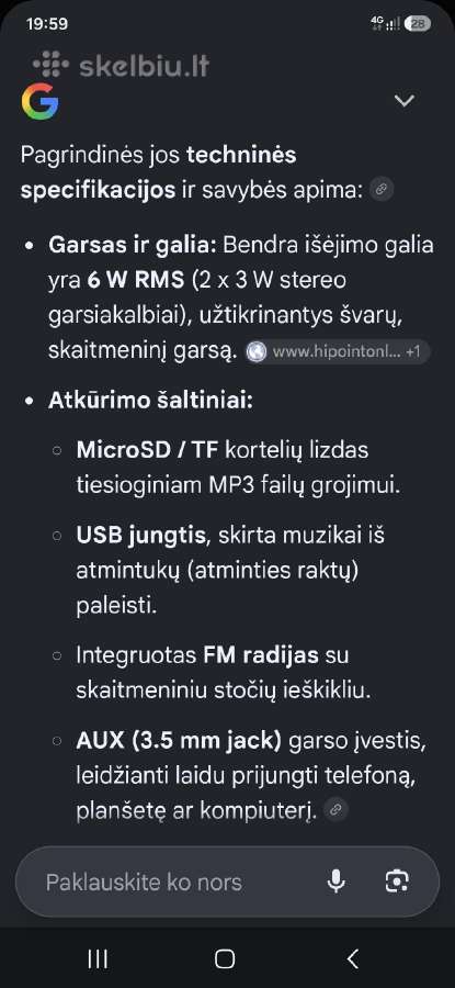 Garso kolonėlė - nuotraukos Nr. 3