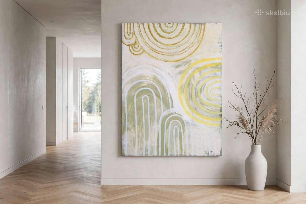 Masyvus minimalistinis paveikslas (170 x 127 cm) - nuotraukos Nr. 2