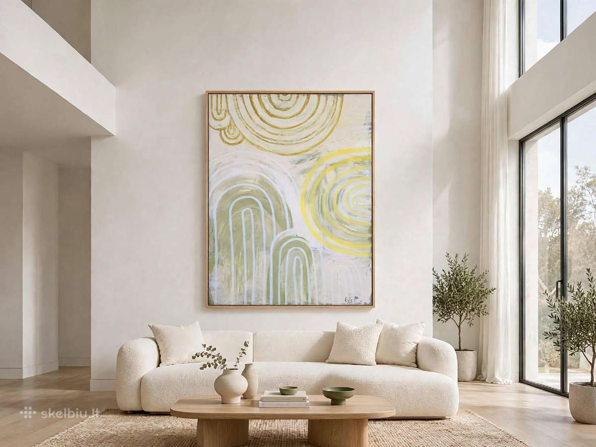 Masyvus minimalistinis paveikslas (170 x 127 cm) - nuotraukos Nr. 8