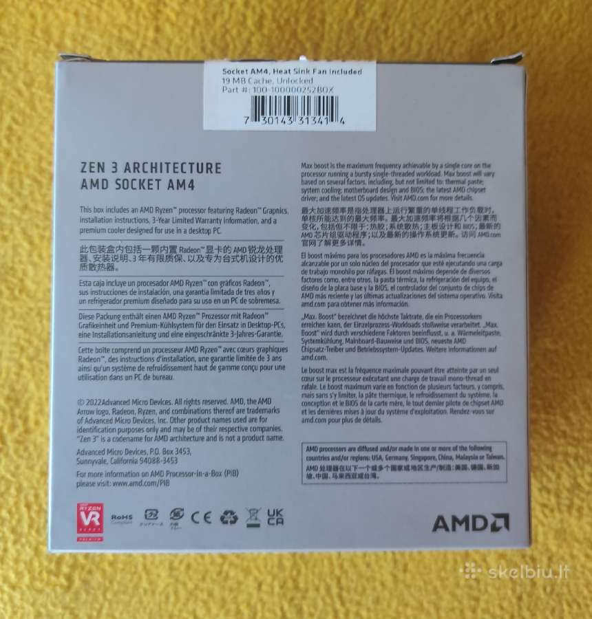 Amd Ryzen 5 5600g - nuotraukos Nr. 3