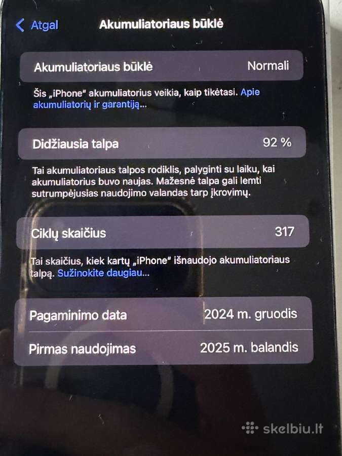 iPhone 16pro max 256gb - nuotraukos Nr. 4