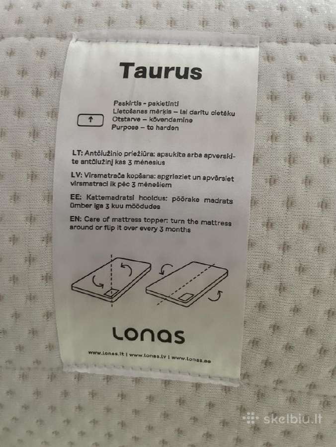 Antčiužinis Lonas Taurus, 160х200 - nuotraukos Nr. 3