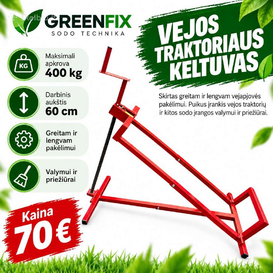 Sodo traktoriukų priedai - nuotraukos Nr. 4