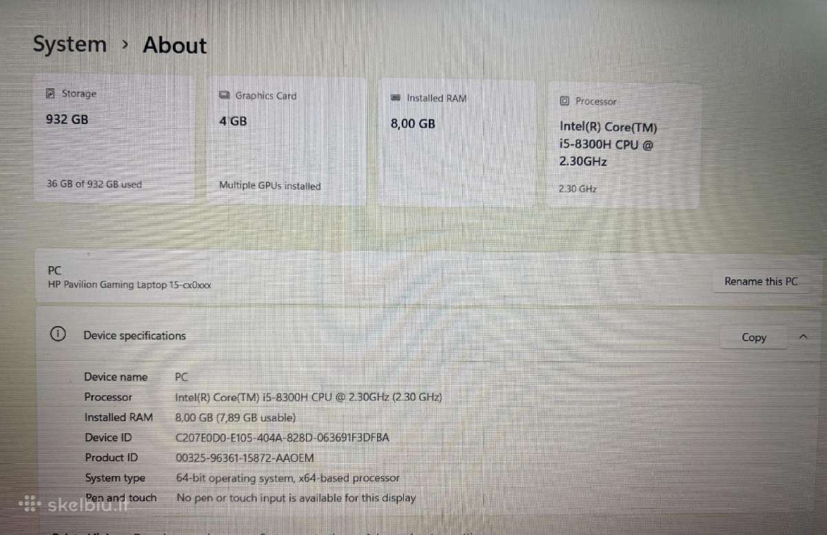 Hp Pavilion Gaming Laptop - nuotraukos Nr. 6