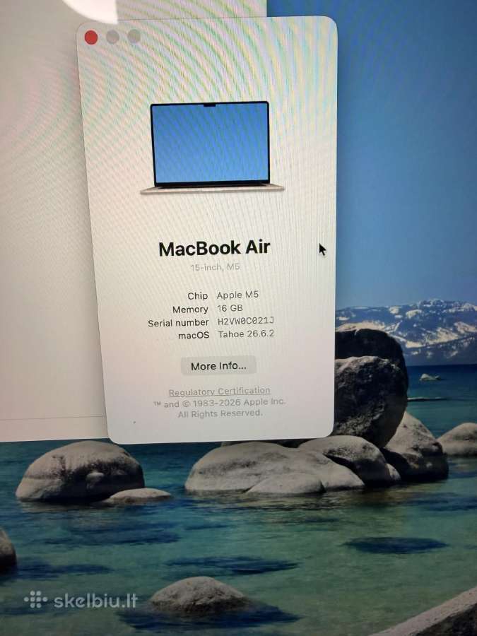 MacBook Air 15 m5 - nuotraukos Nr. 3