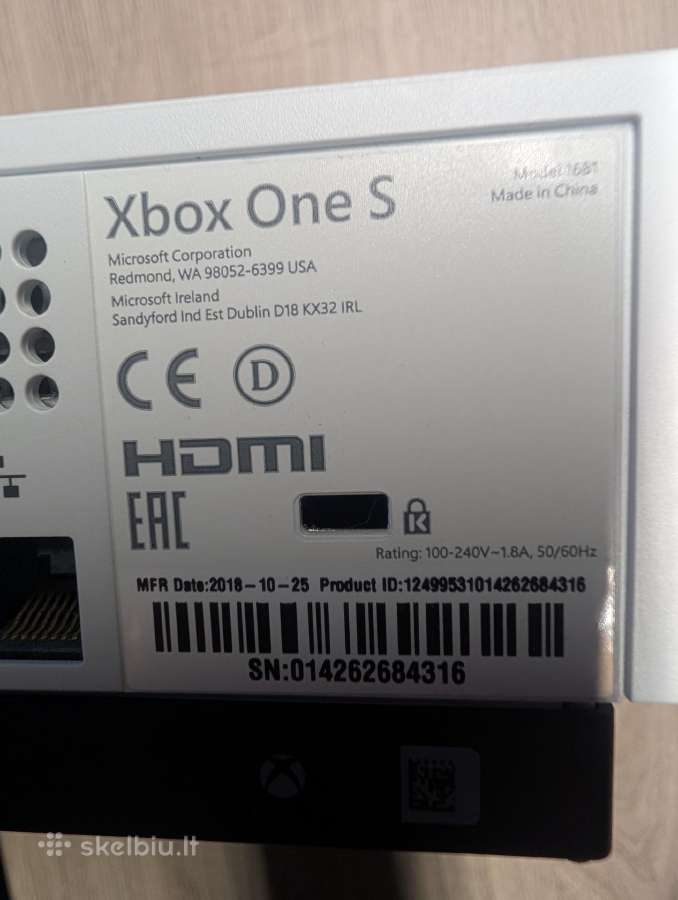 Xbox one s - nuotraukos Nr. 3
