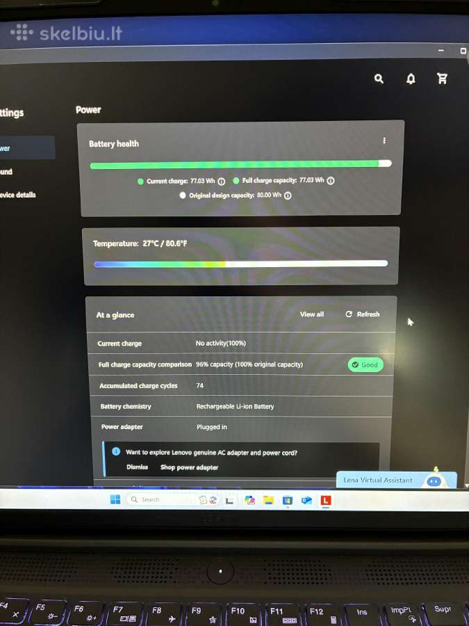 Lenovo Legion Slim 5, Ddr5, Rtx 4060, 16ram, 1tb - nuotraukos Nr. 4