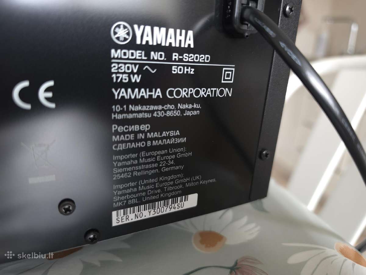 Garso stiprintuvas Yamaha R-s202d - nuotraukos Nr. 6