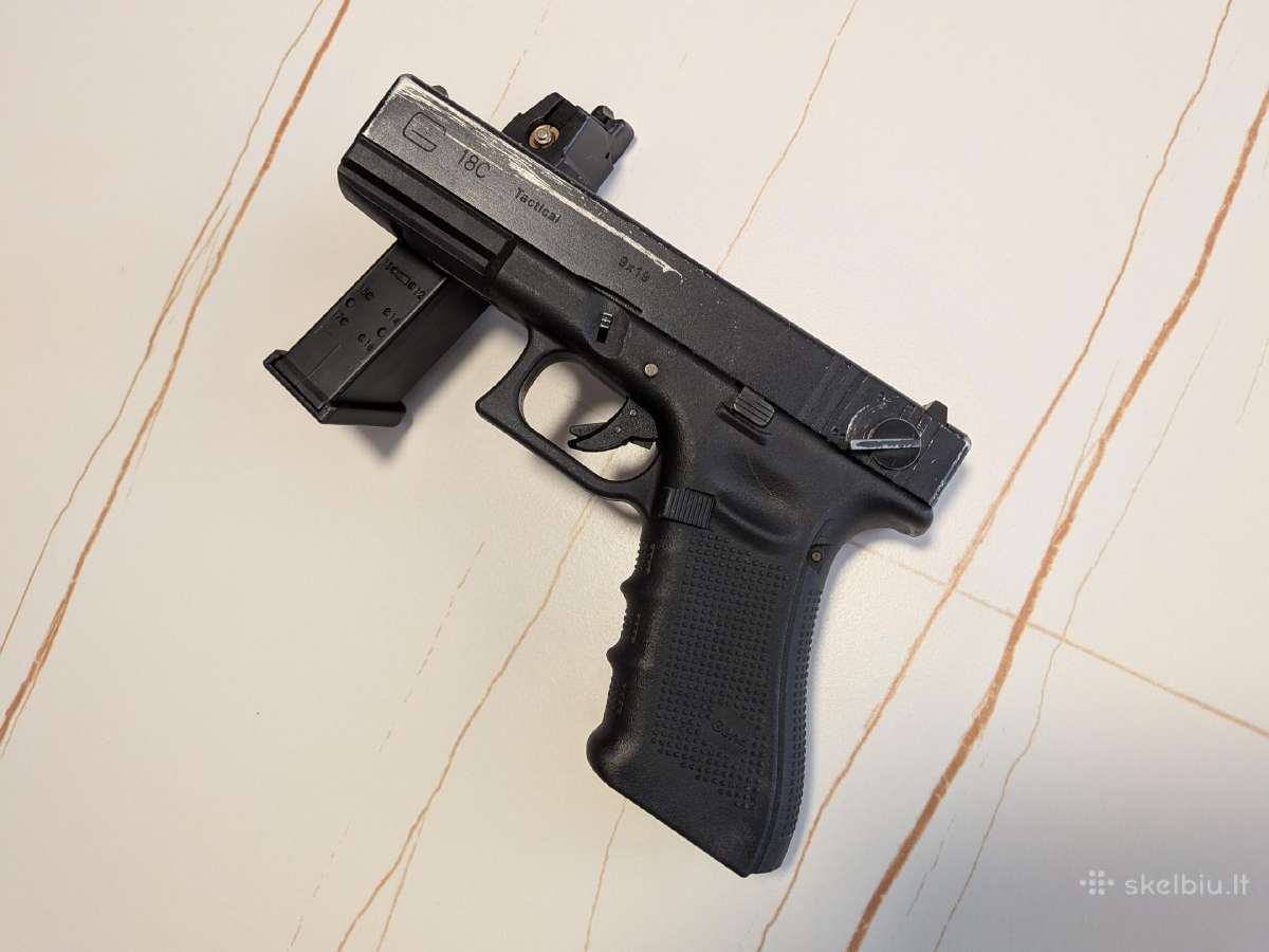 We Glock 18c aursoft green gas pistoletas - nuotraukos Nr. 3