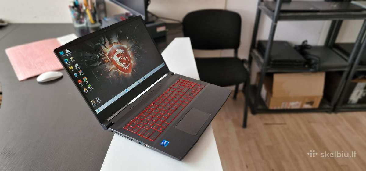 Msi Gf66, i5-11400h, 512 SSD, 16gb, Rtx 3060 6g - nuotraukos Nr. 2