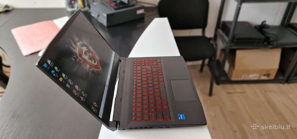 Msi Gf66, i5-11400h, 512 SSD, 16gb, Rtx 3060 6g - nuotraukos Nr. 3