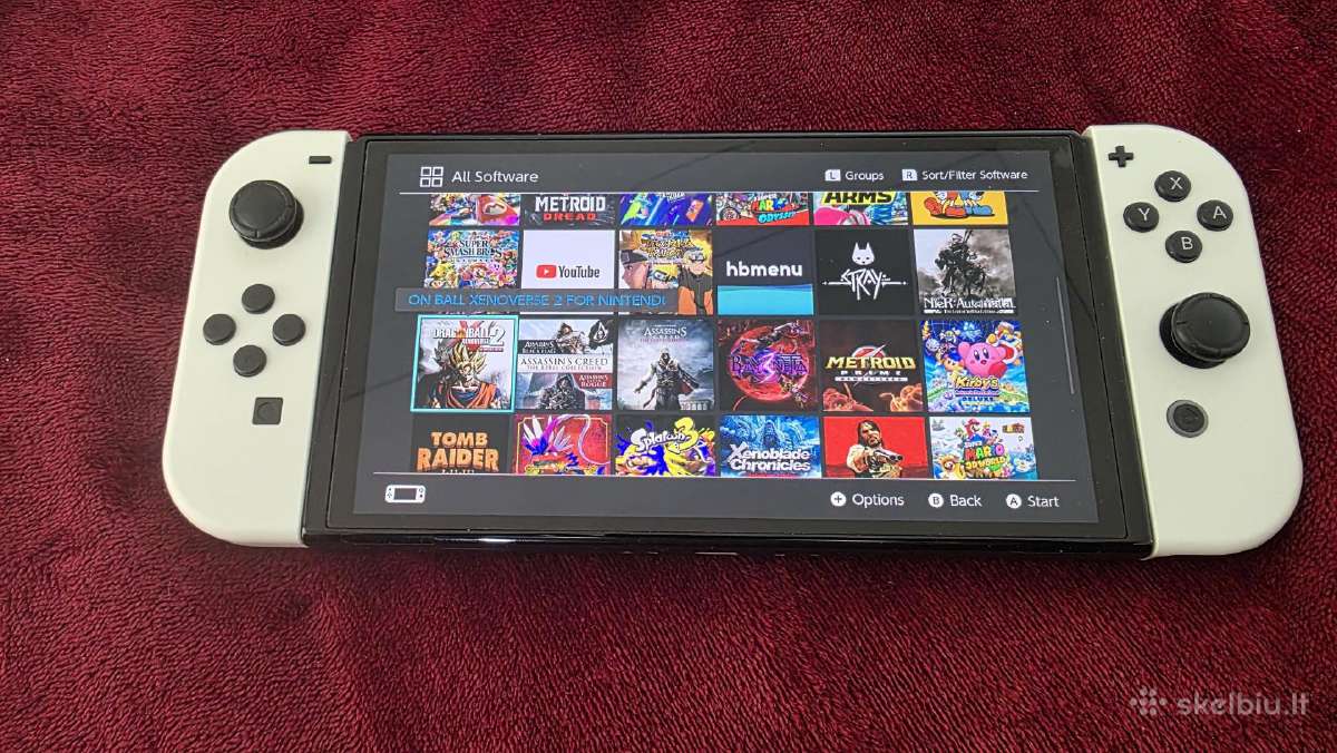 Nintendo Switch Oled (Atrištas) +512gb Sd ir dėkla - nuotraukos Nr. 2