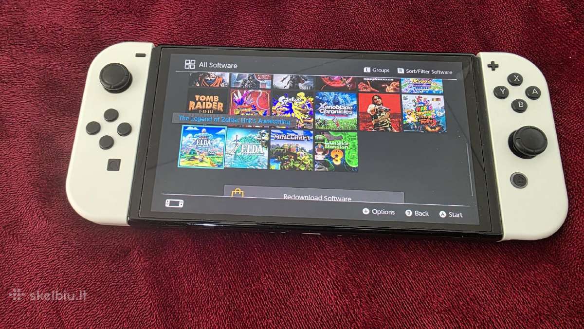 Nintendo Switch Oled (Atrištas) +512gb Sd ir dėkla - nuotraukos Nr. 3