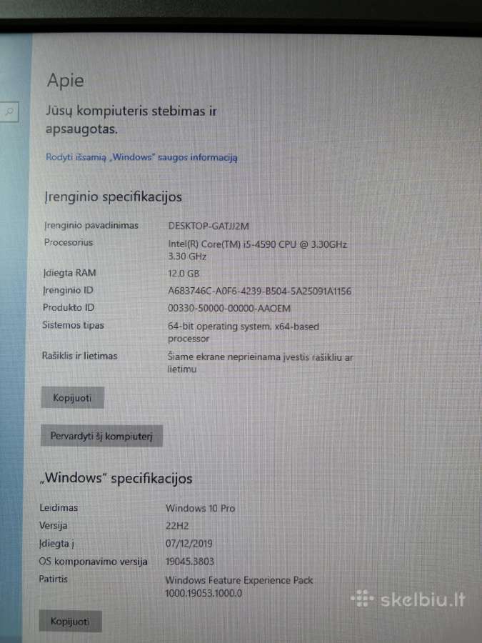 Dell optiplex 9020 stalinis kompiuteris - nuotraukos Nr. 10