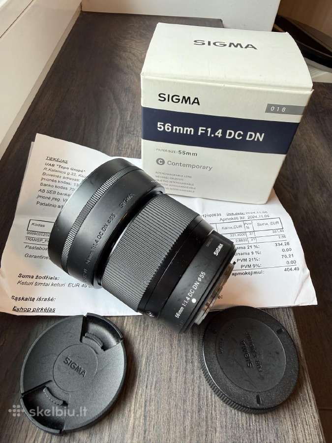 Sigma 56mm F/1.4 Dc Dn Contemp. (Fujifilm X mount) - nuotraukos Nr. 2