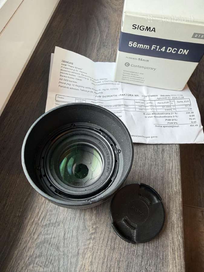 Sigma 56mm F/1.4 Dc Dn Contemp. (Fujifilm X mount) - nuotraukos Nr. 3