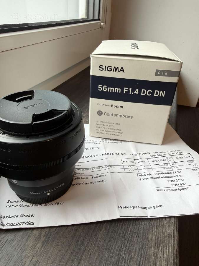 Sigma 56mm F/1.4 Dc Dn Contemp. (Fujifilm X mount) - nuotraukos Nr. 4
