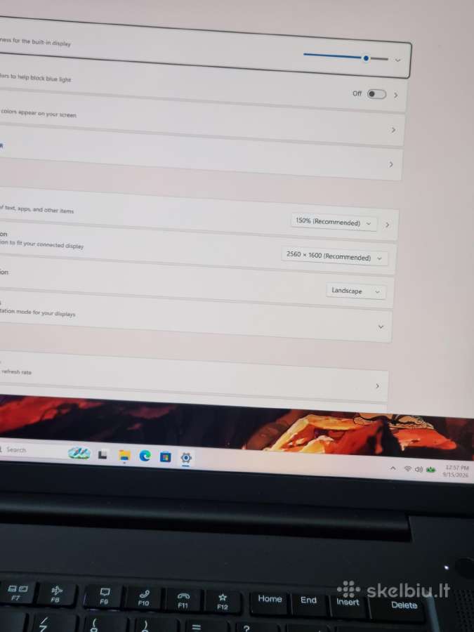 Lenovo Thinkpad X1 Extreme Gen 4 i7 32gb 1tb - nuotraukos Nr. 7
