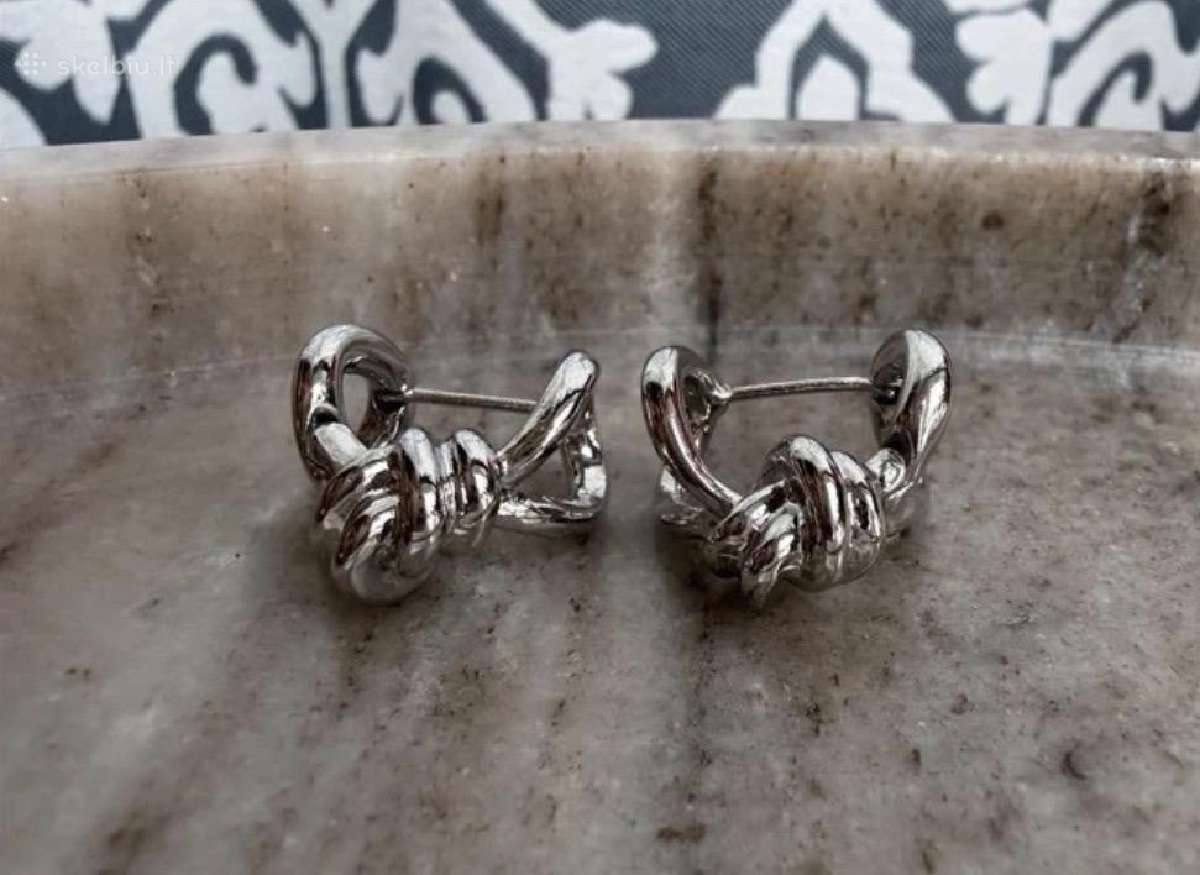'Tega' tobuli nauji Double Knot auskarai - nuotraukos Nr. 6