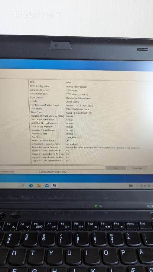 Lenovo Thinkpad X230 (i5 / 8gb RAM / Windows 10) - nuotraukos Nr. 3