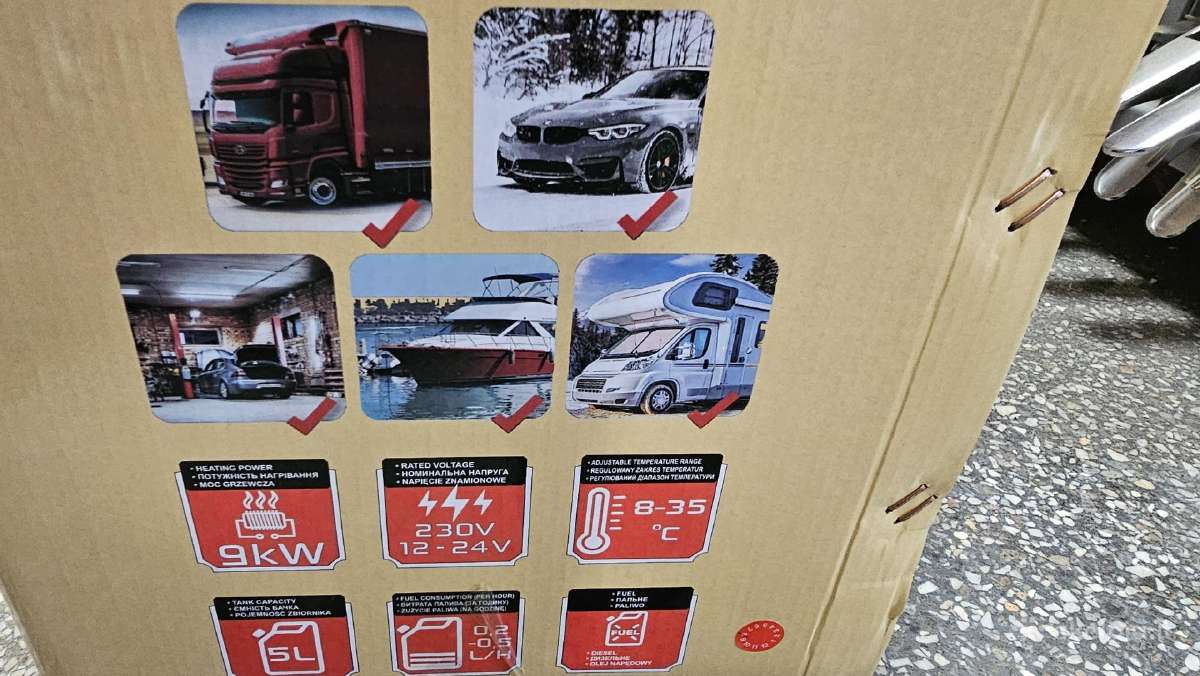 Dyzelinis šildytuvas Webasto 12v /24v 220v - nuotraukos Nr. 7