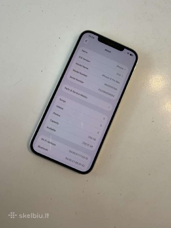 Apple iPhone 12 pro max 256gb silver - nuotraukos Nr. 4