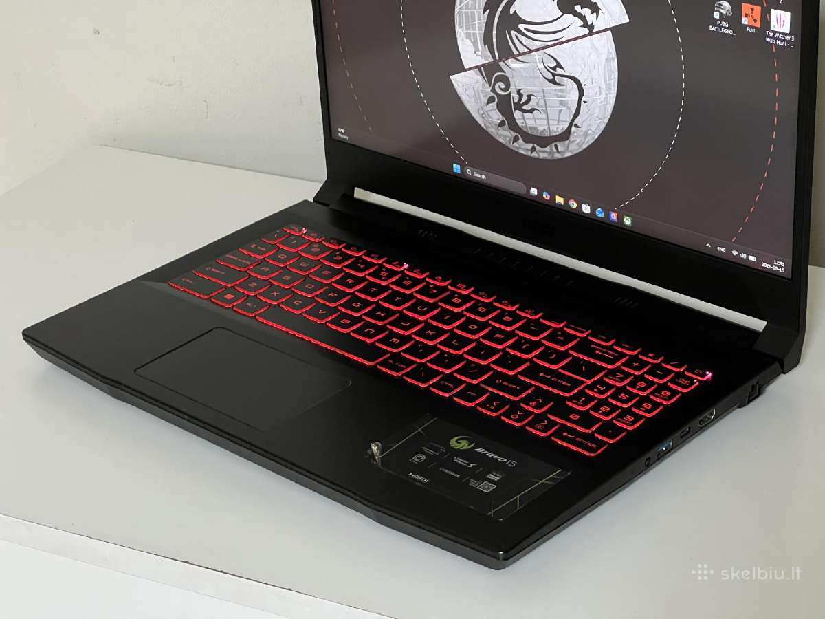 Parduodamas Msi Bravo su Rx 5500m, Ryzen 7, 144hz. - nuotraukos Nr. 4