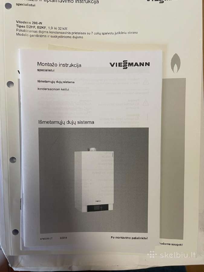 Naujas Viessmann Vitodens 200-w 32 kw katilas - nuotraukos Nr. 3