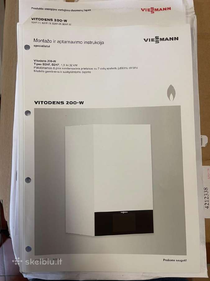 Naujas Viessmann Vitodens 200-w 32 kw katilas - nuotraukos Nr. 4