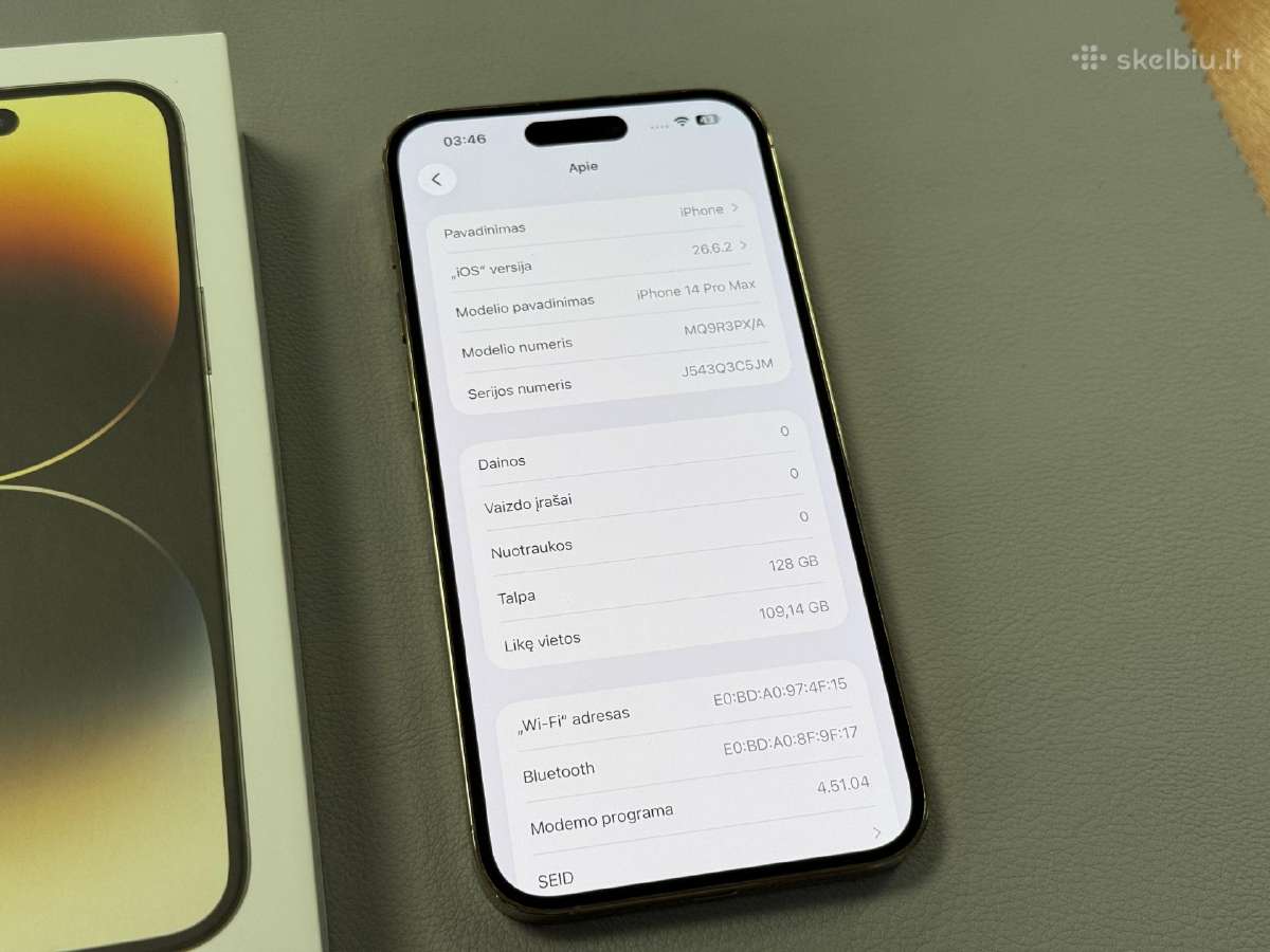 iPhone 14 Pro Max idealus su gera baterija - nuotraukos Nr. 5