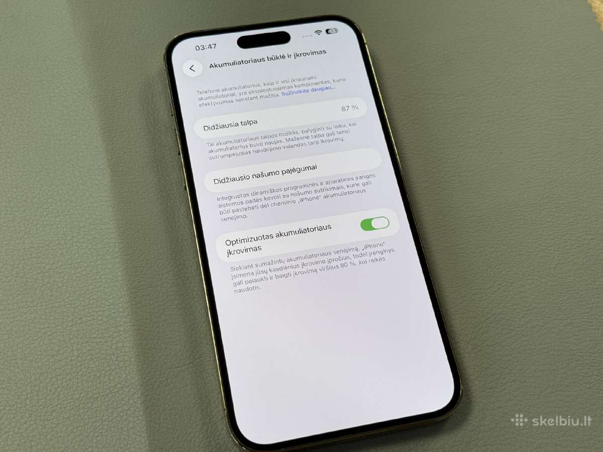 iPhone 14 Pro Max idealus su gera baterija - nuotraukos Nr. 6