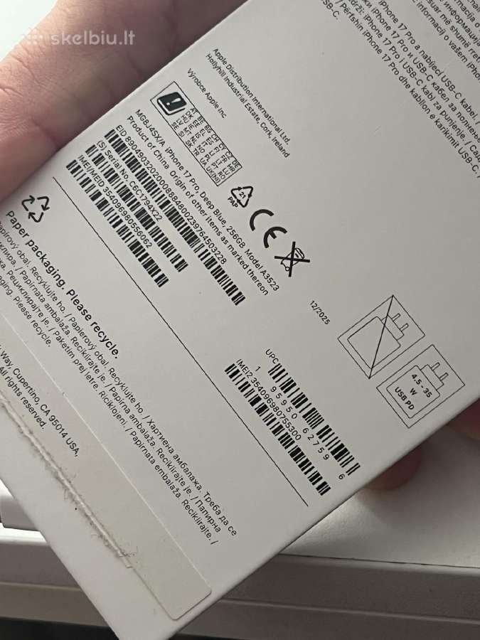 iPhone 17 Pro 256gb Deep Blue - nuotraukos Nr. 9