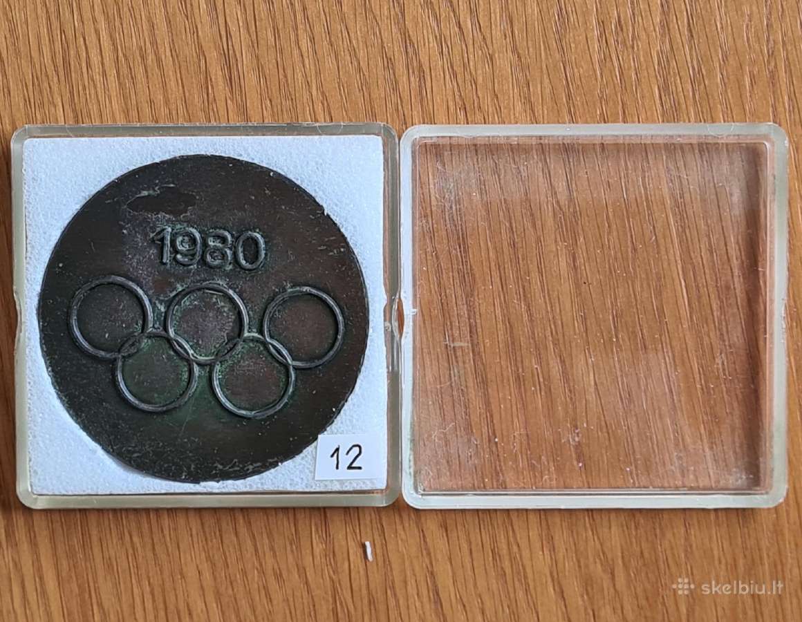 Medalis olimpiadai Taline 1980, olimpiniai žiedai - nuotraukos Nr. 3