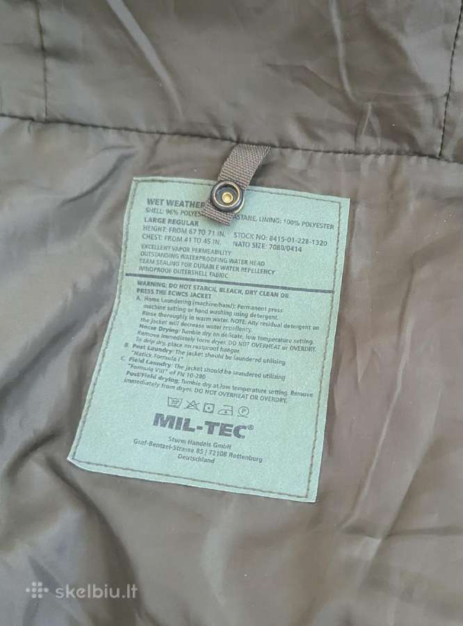 Mil-tec woodland karine striuke - nuotraukos Nr. 2