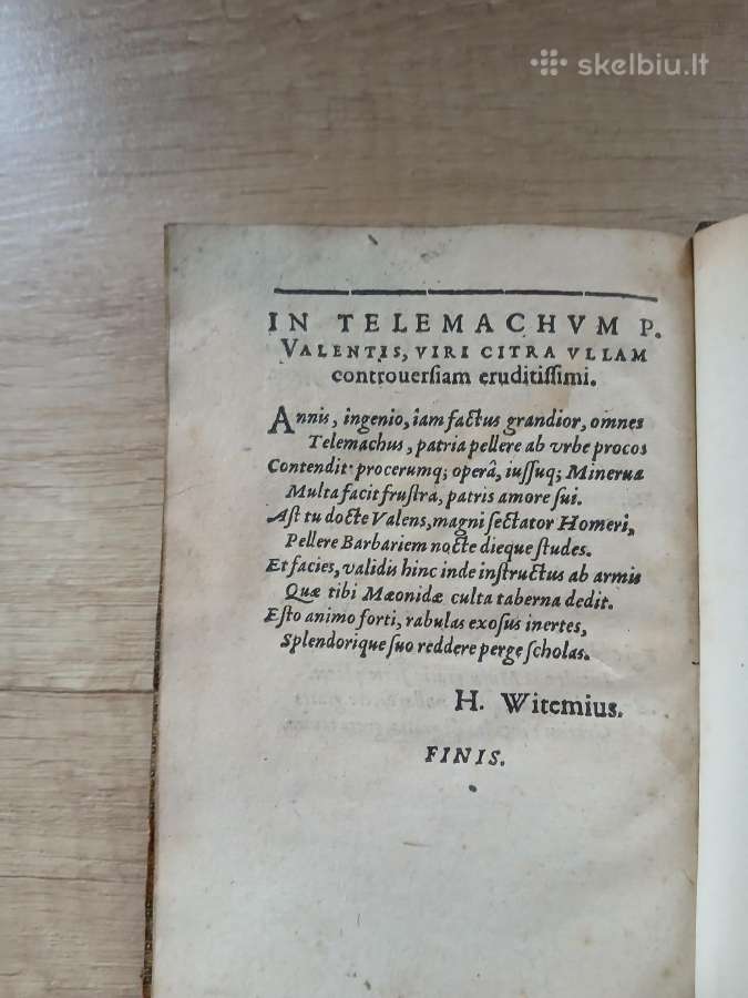 1609m.lotynų kalbos knygutė. - nuotraukos Nr. 7