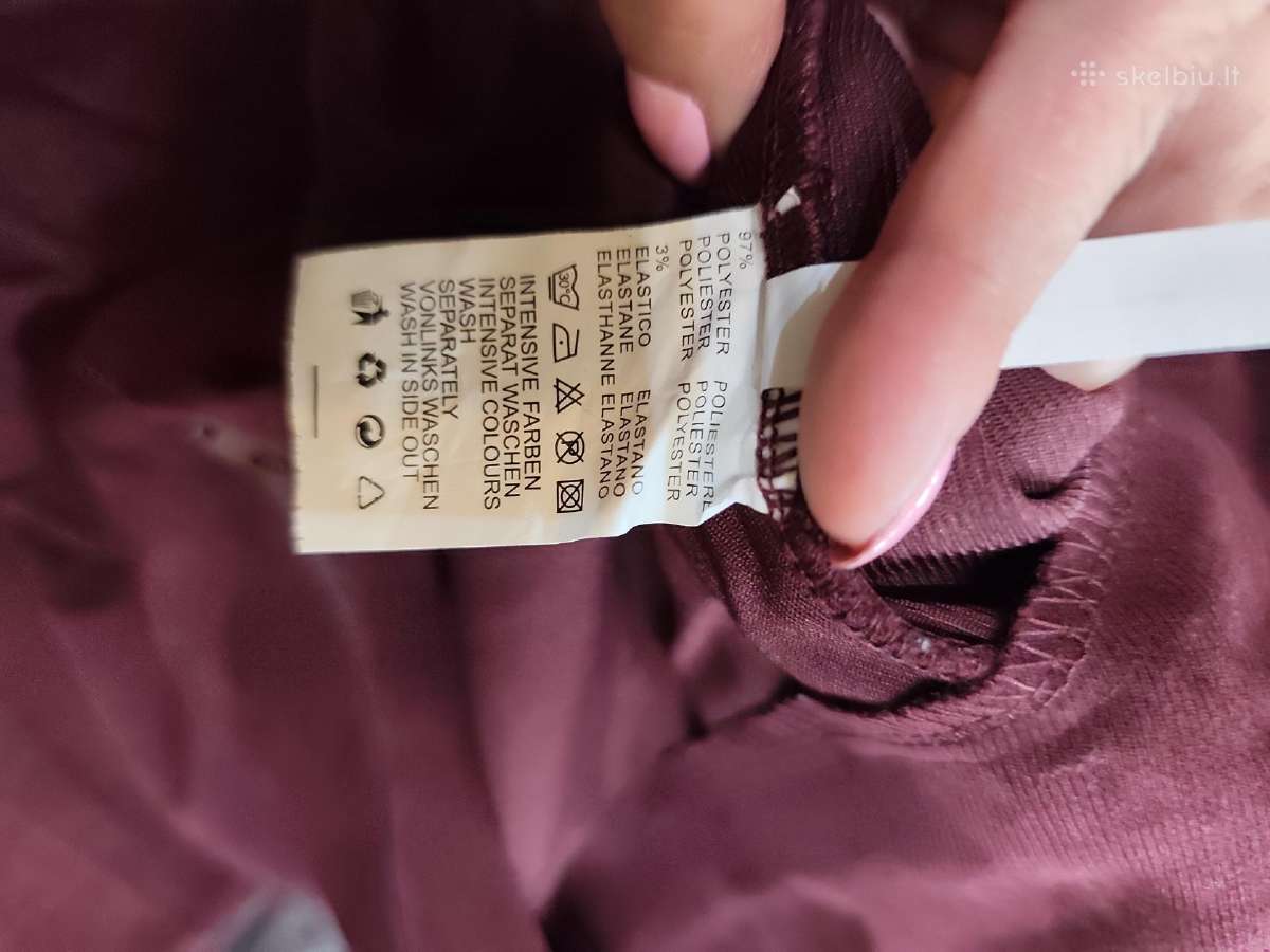 Italų gamybos velvetinės plačios kelnės XL/2xl - nuotraukos Nr. 7