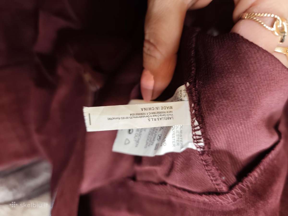 Italų gamybos velvetinės plačios kelnės XL/2xl - nuotraukos Nr. 8