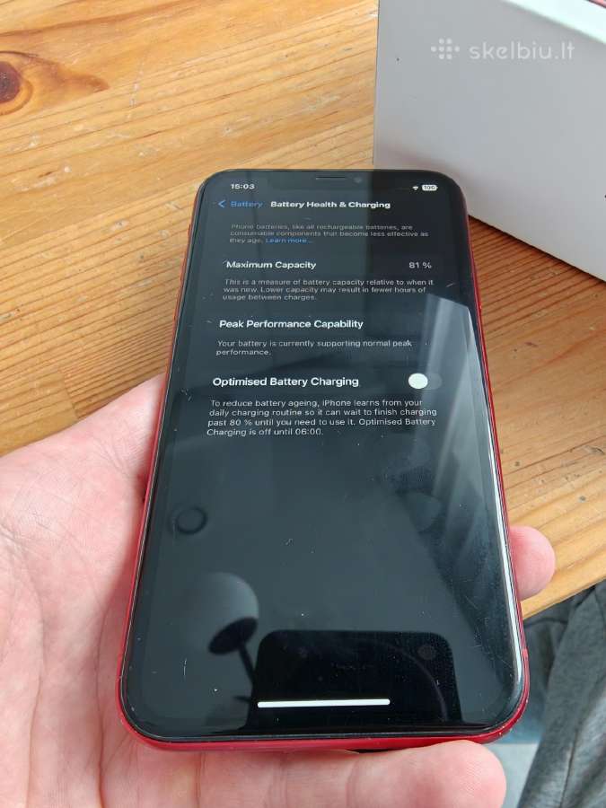 iPhone Xr Red 64gb - nuotraukos Nr. 7
