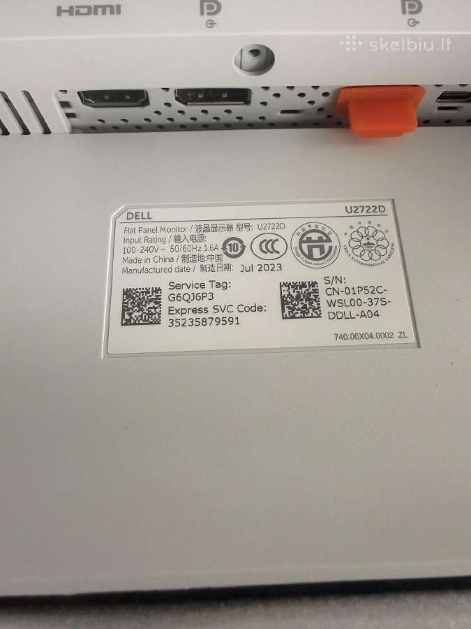 Dell Ultrasharp U2722d - nuotraukos Nr. 4