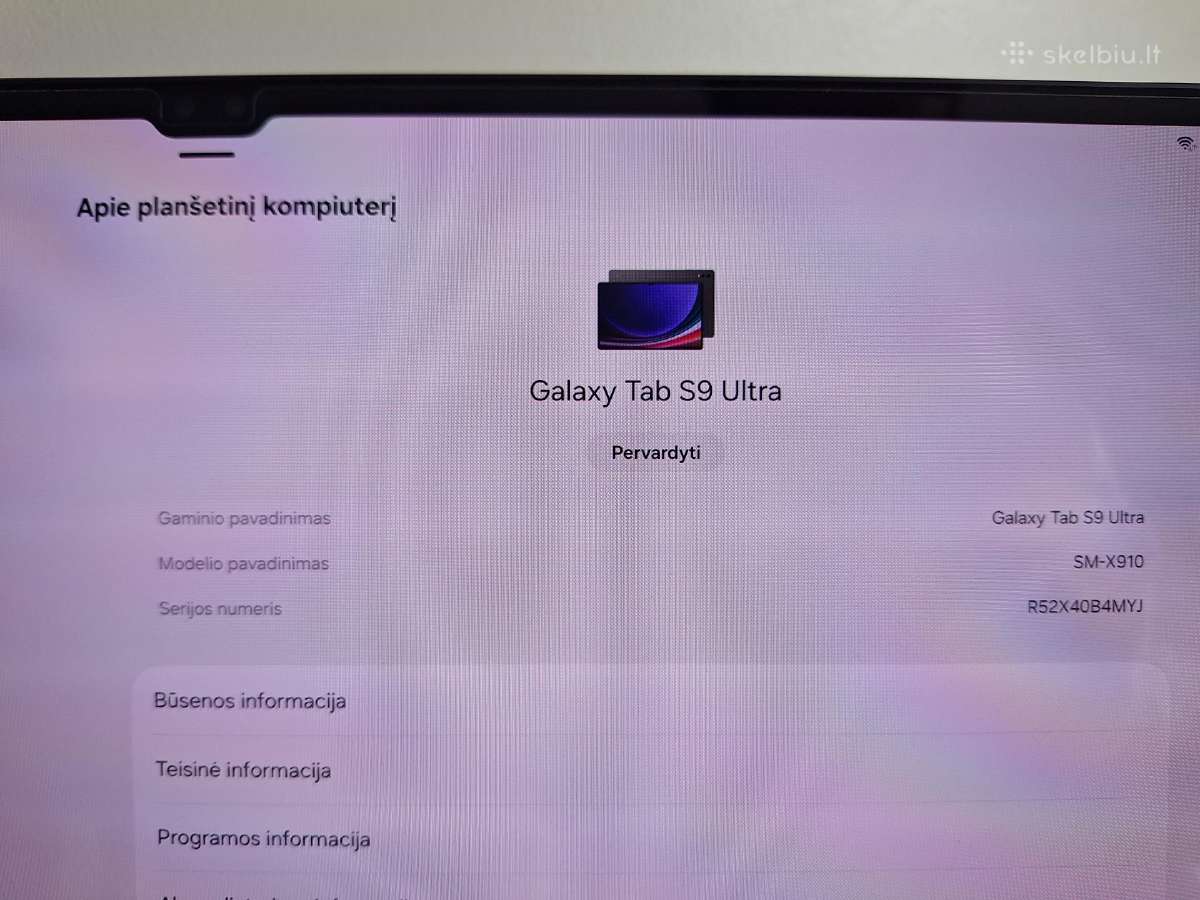 Samsung Galaxy Tab S9 Ultra 512 GB - nuotraukos Nr. 5