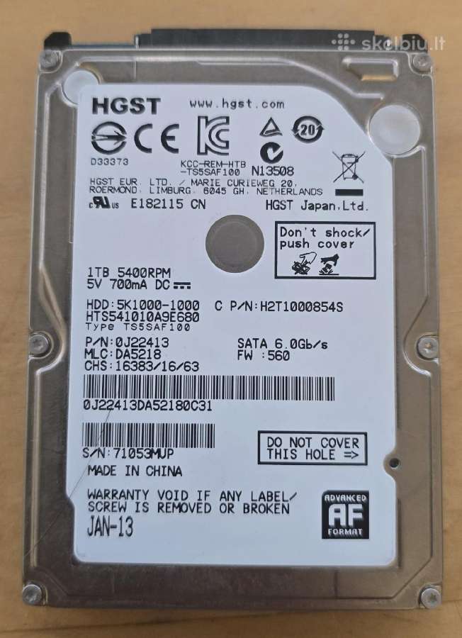 2.5" Sata HDD laptopams desktopams serveriams Nvr - nuotraukos Nr. 5