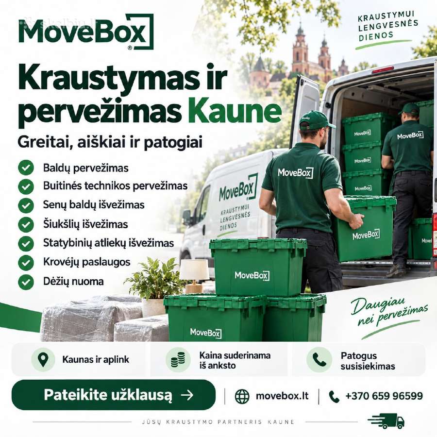Plastikinių dėžių nuoma kraustymuisi Movebox - nuotraukos Nr. 5