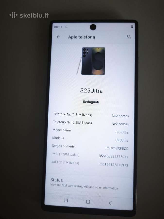 Samsung Galaxy S25 Ultra - nuotraukos Nr. 8