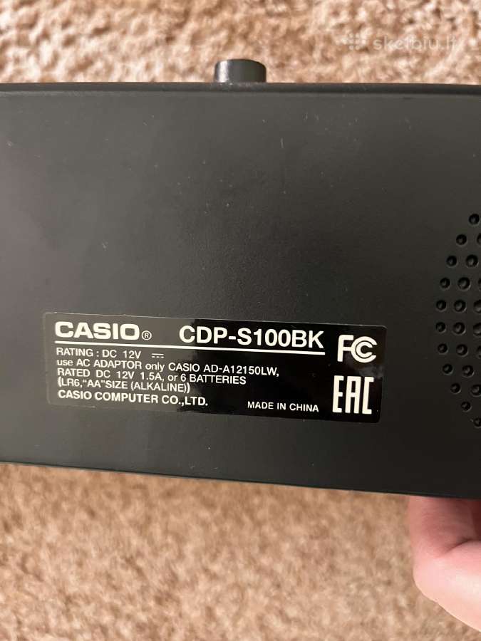 Elektrinis pianinas Casio Cdp-s100bk - nuotraukos Nr. 2