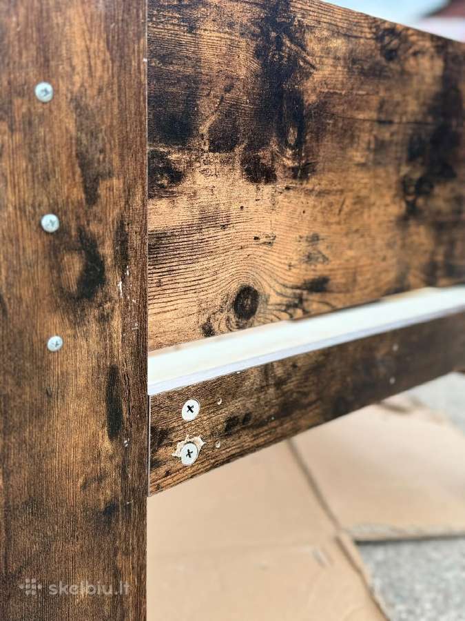 Lovos rėmas su galvūgaliu, dūminio ąžuolo 75x190cm - nuotraukos Nr. 4