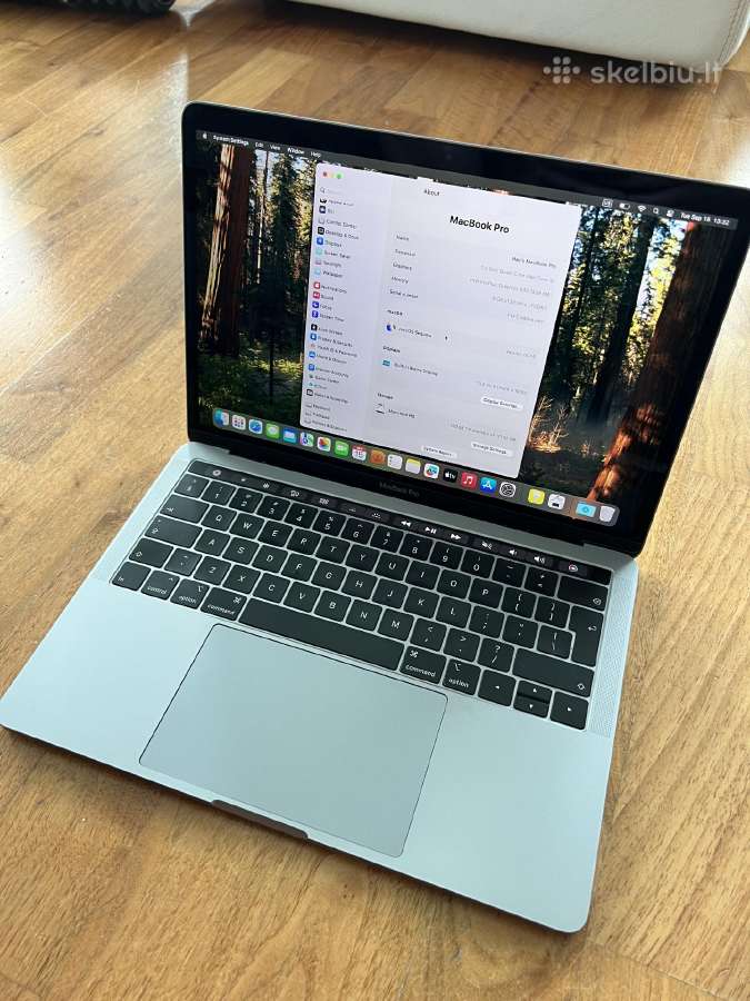 MacBook Pro 13 2019/i5/8gb/128gb SSD/touch Bar - nuotraukos Nr. 2