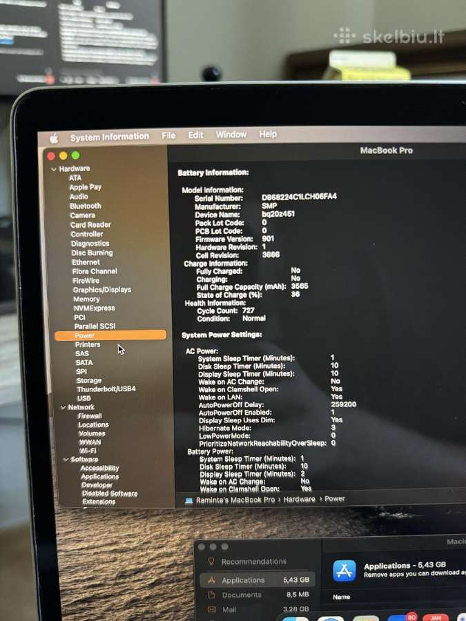 MacBook Pro 13" 2017 i5 / 8 GB / 128 GB SSD - nuotraukos Nr. 5