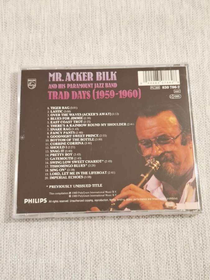 Mr. Acker Bilk And His Paramount Jazz Band – CD - nuotraukos Nr. 2